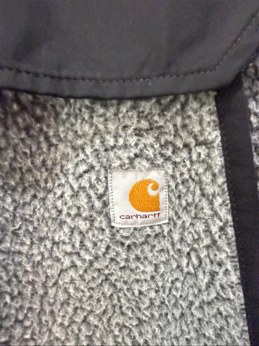 Carhartt Women’s Gray Sherpa Pullover Fleece Sweater